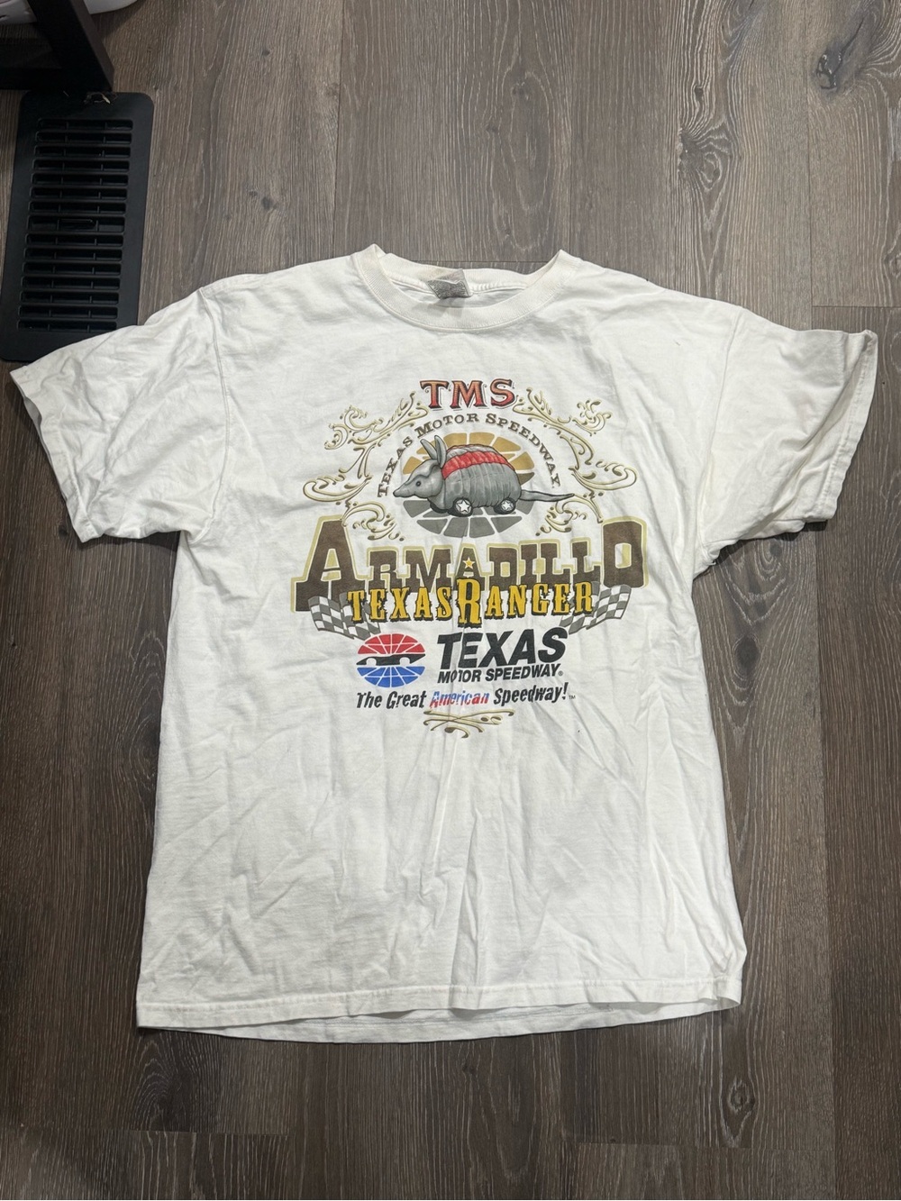 Vintage Texas Motor Speedway Armadillo Texas Ranger Graphic Tee - White